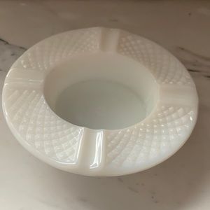 Vintage Westmoreland MilkGlass Hobnail Ashtray